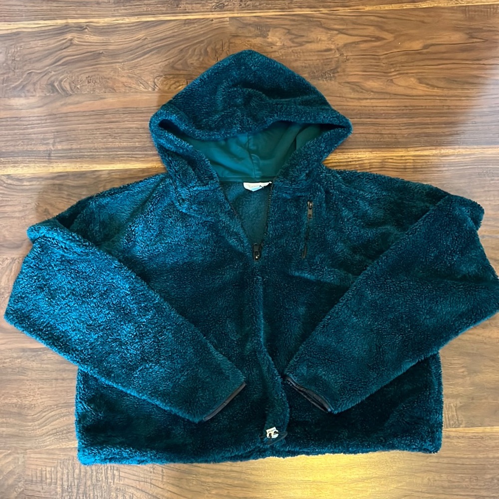 Top Shop Cropped Hooded Sweater Size 4